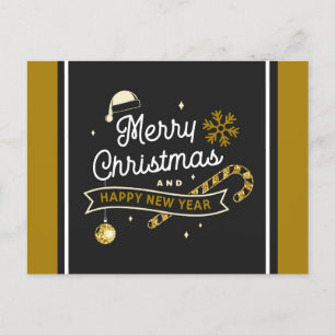 Postale Carte de vœux de Noël et Nouvel An