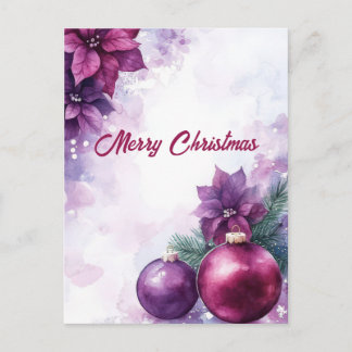 Postale Carte de vœux de Noël festive