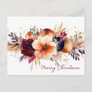 Postale Carte de vœux de Noël festive et élégante