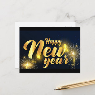 Postale Carte de vœux de Nouvel An