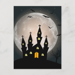 Postale Carte de vœux d'Halloween effrayante
