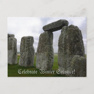 Postale Carte de vœux du solstice d'hiver