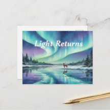 Carte de voeux du solstice d'hiver