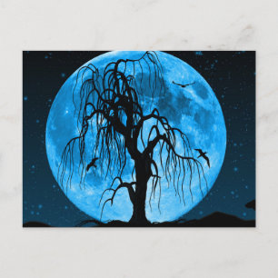 Postale Carte de vœux effrayante de nuit d'Halloween