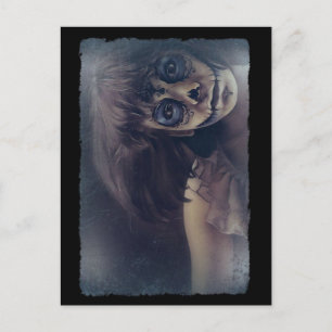 Postale Carte de vœux effrayante pour la nuit d'Halloween