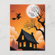 Carte de vœux Halloween effrayante