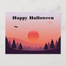 Carte de vœux Halloween effrayante