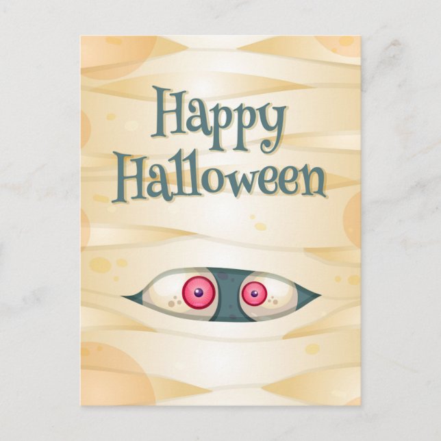 Postale Carte de vœux Halloween joyeux (Devant)