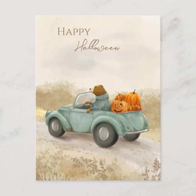 Postale Carte de vœux Halloween mignonne (Devant)