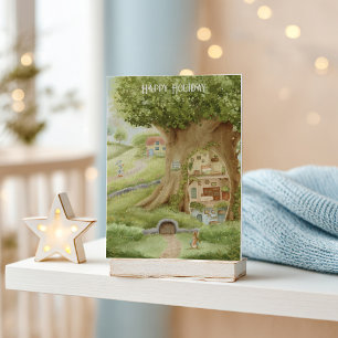 Postale Carte de vœux illustrée pour enfants fantaisiste