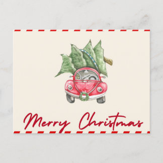 Postale Carte de vœux MERRY CHRISTMAS