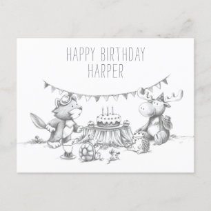 Postale Carte de vœux pour la fête d'anniversaire de Lil W