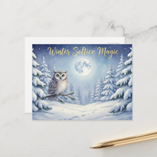 Postale Carte de voeux pour le solstice d'hiver