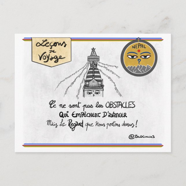 Postale Carte de voyage : obstacle Transformez vos (Devant)