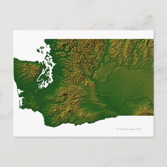 Postale Carte de Washington 3 (Devant)