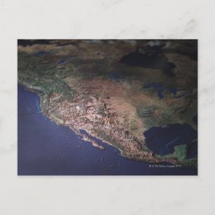 Postale Carte de West Coast USA