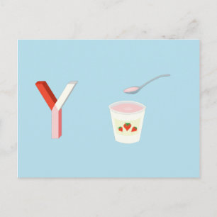 Postale Carte de yaourt