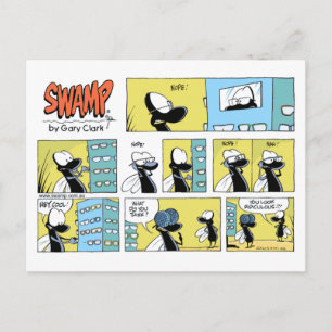 Postale Carte d'enregistrement de l'optométrie de marais