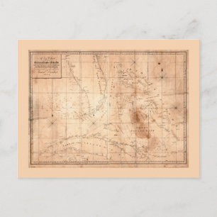 Postale Carte des Banques et des Îles Bahama (1817)