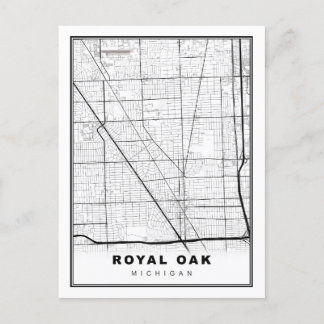 Postale Carte des chênes royaux