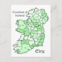 Carte des comtés d'Irlande