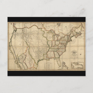 Postale Carte des États-Unis d'Amérique (1816)
