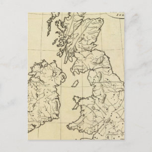 Postale Carte des îles britanniques
