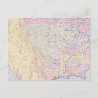 Carte des localités des tribus indiennes