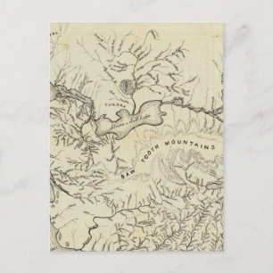 Postale Carte Des Nouveaux Champs Gold De L'Alaska