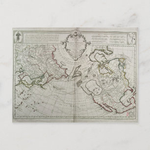 Postale Carte des Nouvelles Découvertes