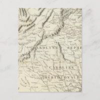 Carte des provinces du sud des Etats-Unis