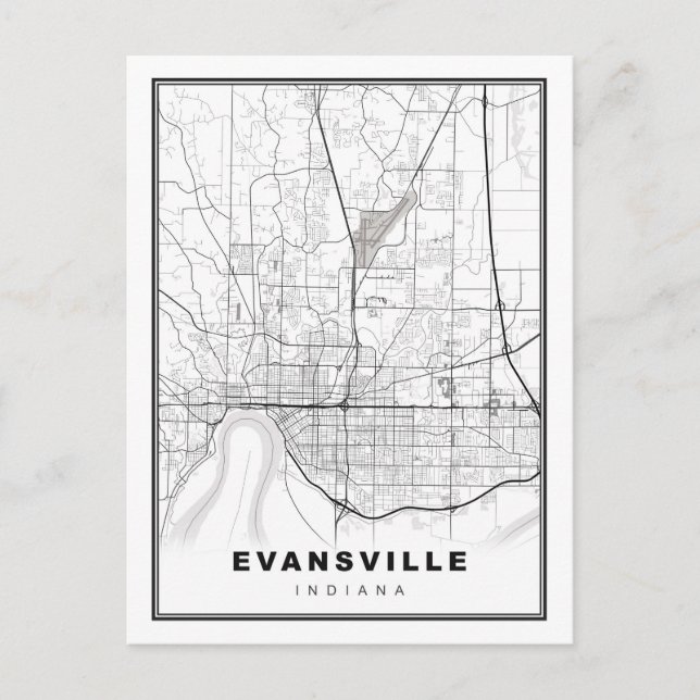 Postale Carte d'Evansville (Devant)