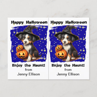 Postale Carte d'Halloween pour la fête de marionnettes de
