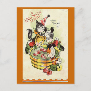 Postale Carte d'Halloween Vintage "A Halloween Howdy"