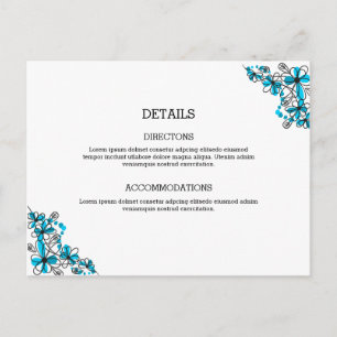Postale Carte d'hébergement mariage