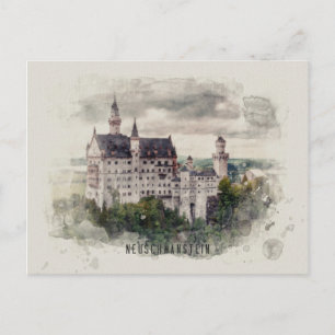 Postale Carte d'identité de Neuschwanstein