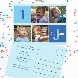 Postale Carte d'invitation personnalisée pour la fête d'an