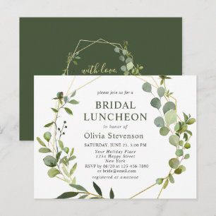 Postale Carte d'invitation pour un déjeuner de mariage au 