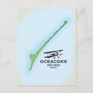 Postale Carte d'Ocracoke Caroline du Nord États-Unis