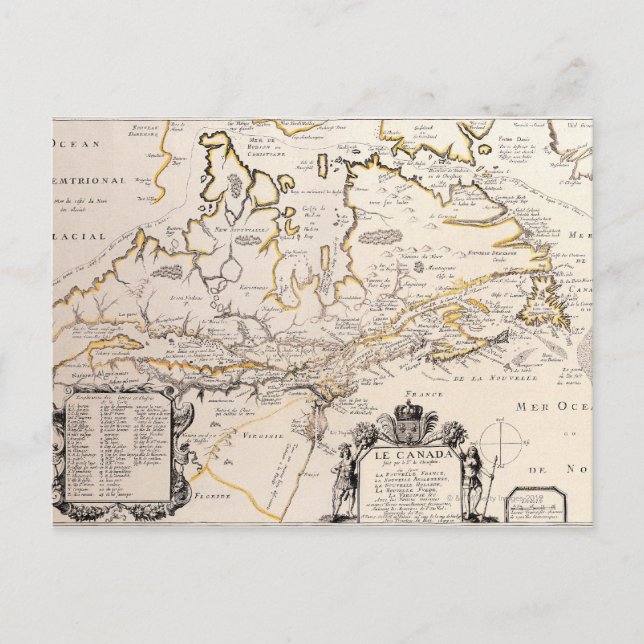 Postale Carte du Canada (Devant)