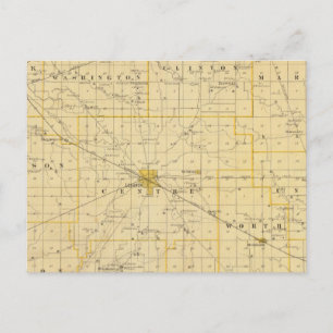 Postale Carte du comté de Boone