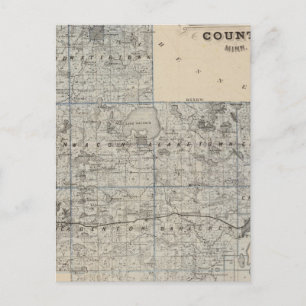 Postale Carte du comté de Carver, Minnesota