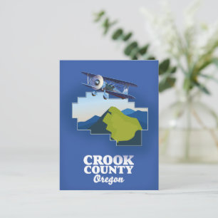 Postale Carte du comté de Crook Oregon