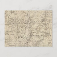 Carte du comté de Harrison, État de l'Iowa