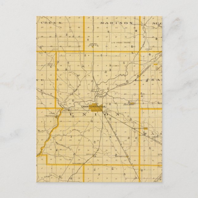 Postale Carte du comté de Montgomery (Devant)