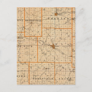 Postale Carte du comté d'Orange