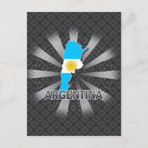 Postale Carte du drapeau argentin 2.0
