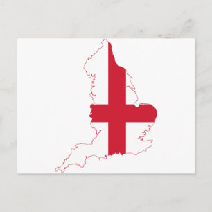 Postale Carte du drapeau d'Angleterre