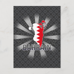 Postale Carte du drapeau de Bahreïn 2.0