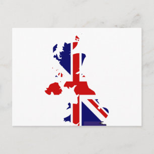 Postale Carte du drapeau du Royaume-Uni